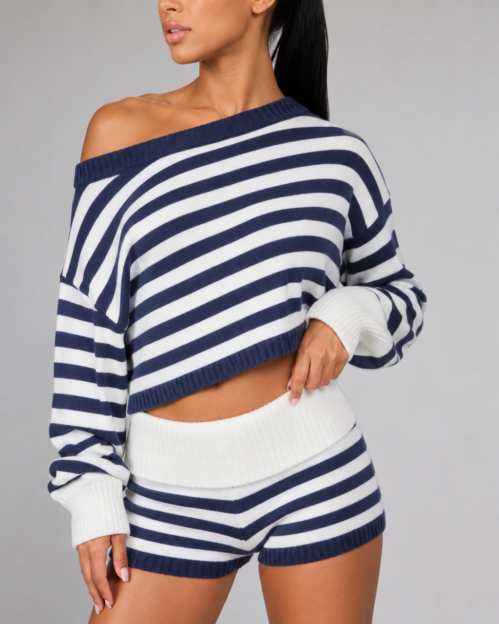 MC Sunday Stripe Knit Set