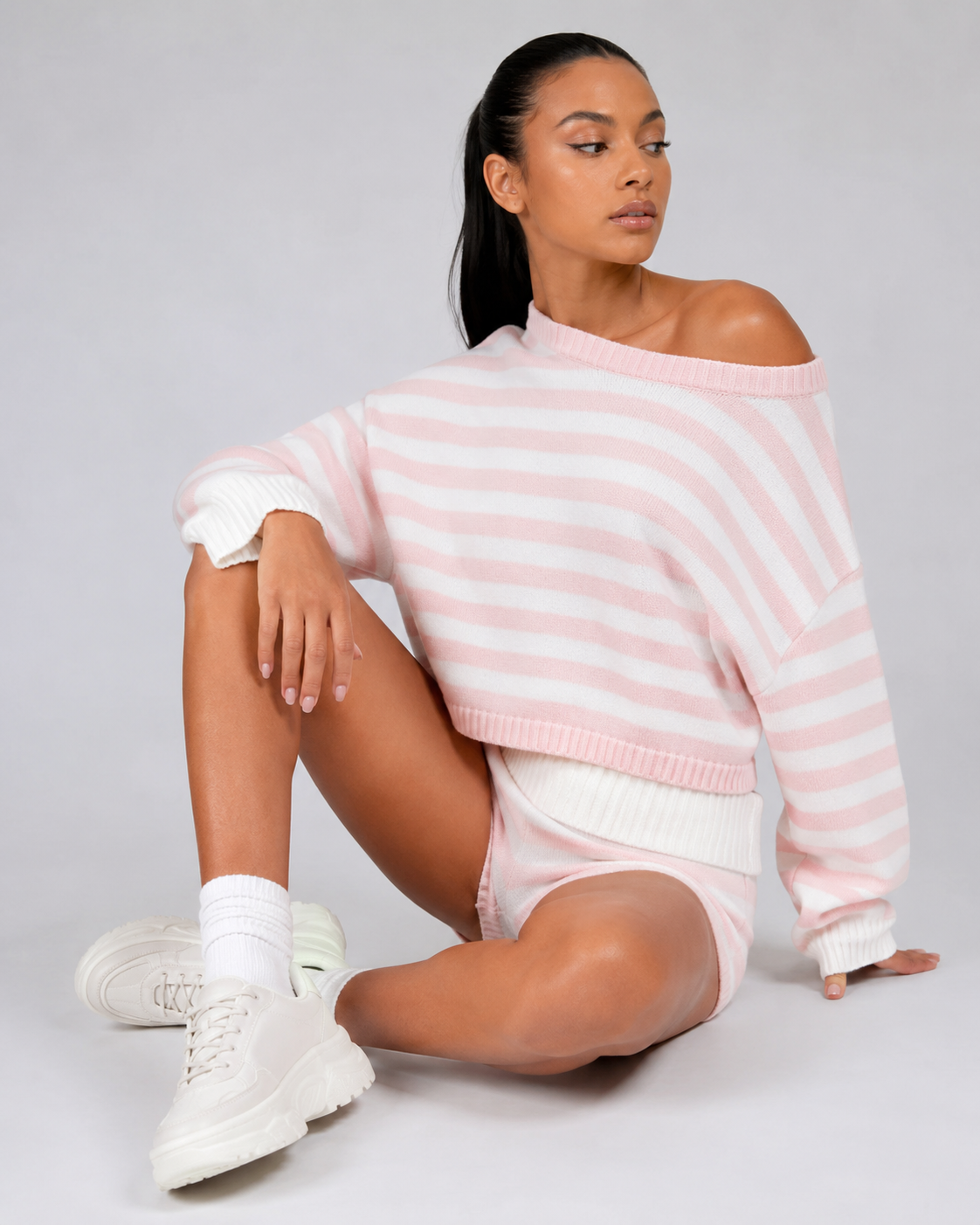 MC Sunday Stripe Knit Set