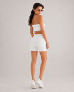 MC Scallop Bandeau Shorts Set
