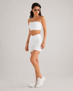 MC Scallop Bandeau Shorts Set