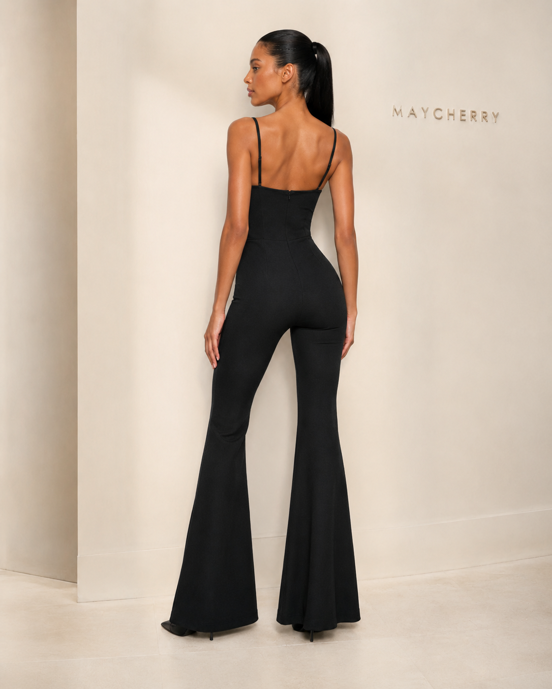 MC Noir Sculpt Flare Jumpsuit