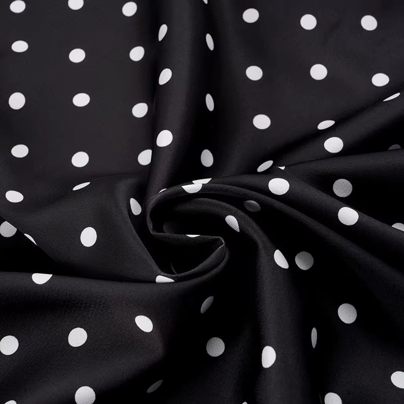 MC Noir Dot Slip Mini Dress